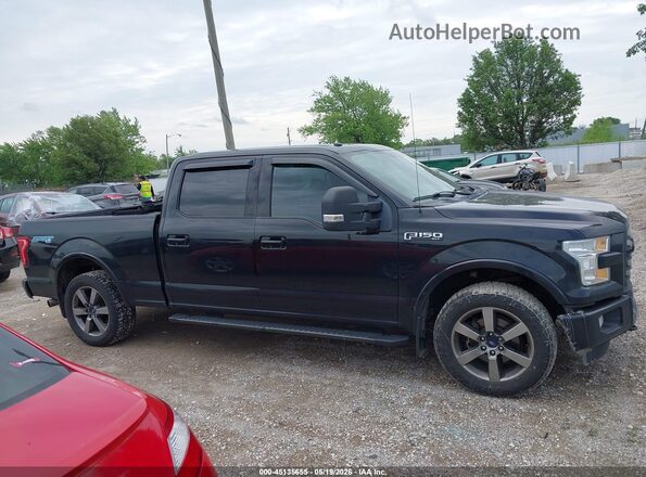 1FTFW1EF7GFC92863 2016 FORD F150 Black Սալոնի հետևի տեսք