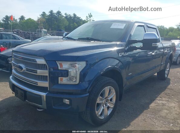 1FTFW1EG5HFA90243 2017 FORD F150 Синий Передняя левая четверть