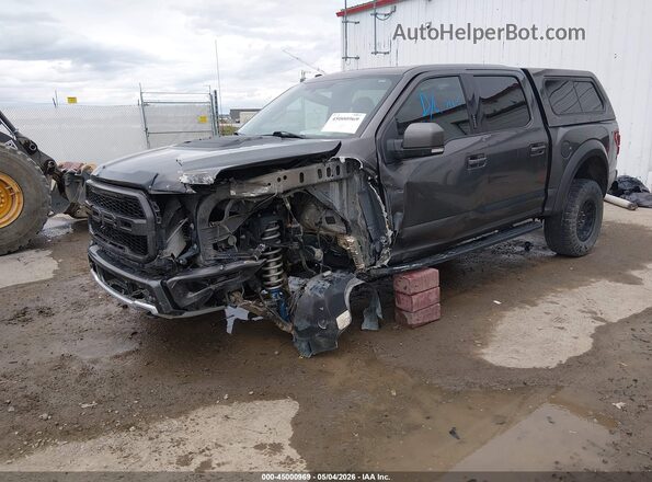 1FTFW1RG2JFC35271 2018 FORD F150 Gray წინა მარცხენა ხედი სამი მეოთხედიდან
