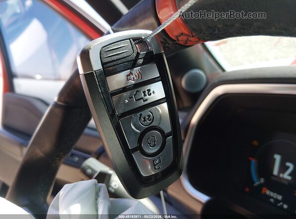 1FTFW1RG2MFC84121 2021 FORD F150 Red Dashboard view