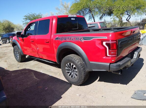1FTFW1RG3KFB46455 2019 FORD F150 Red Rear left