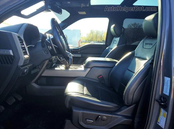 1FTFW1RG4JFC85105 2018 FORD F150 Gray Vista interior delantera