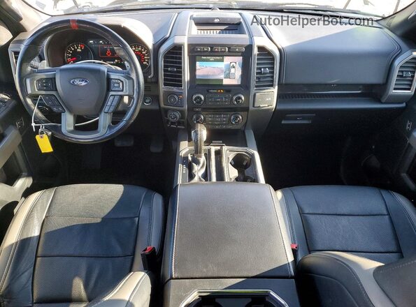 1FTFW1RG4JFC85105 2018 FORD F150 Gray Vista del salpicadero