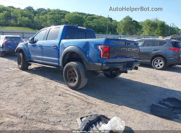 1FTFW1RG4LFB28922 2020 FORD F150 Blue Trasero izquierdo