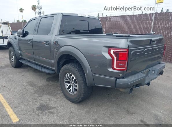 1FTFW1RG5HFC34321 2017 FORD F150 Gray Trasero izquierdo