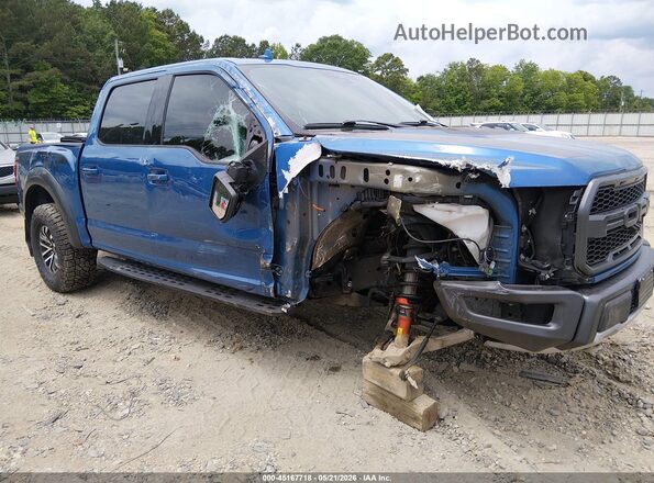 1FTFW1RG5KFA62332 2019 FORD F150 Blue Դիմացի տեսք