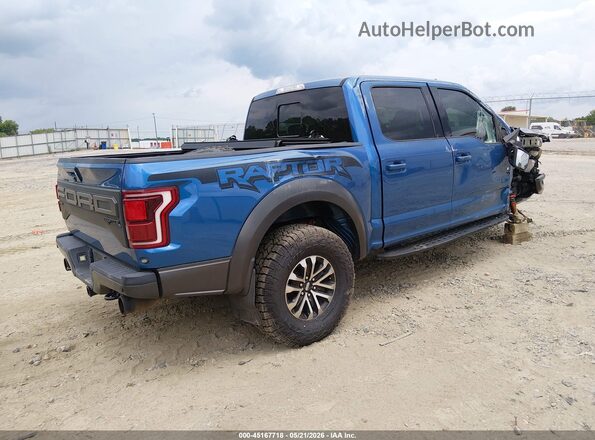 1FTFW1RG5KFA62332 2019 FORD F150 Blue Հետևի աջ