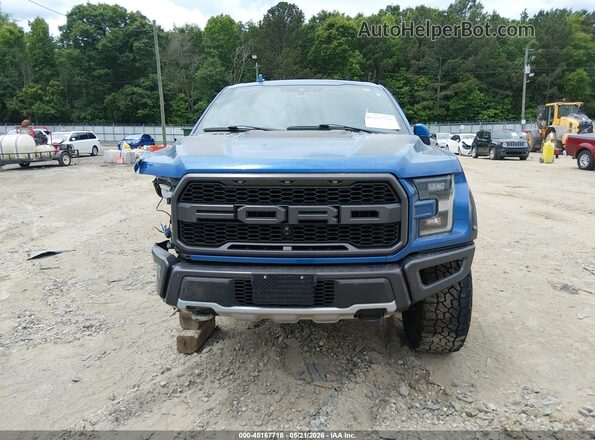 1FTFW1RG5KFA62332 2019 FORD F150 Blue Սալոնի հետևի տեսք