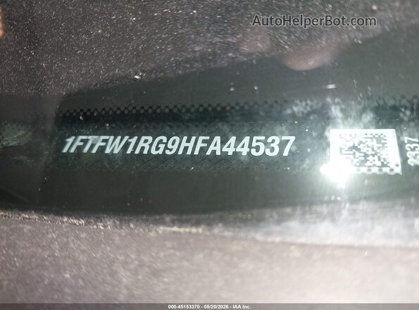 1FTFW1RG9HFA44537 2017 FORD F150 Black Engine compartment view