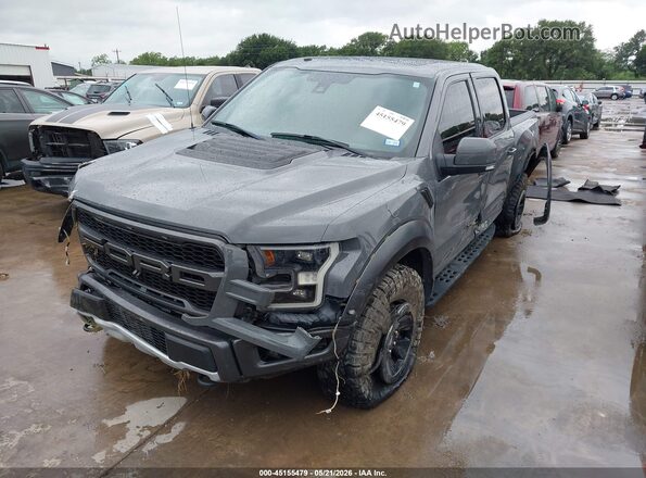 1FTFW1RGXJFE09958 2018 FORD F150 Gray Przód lewy