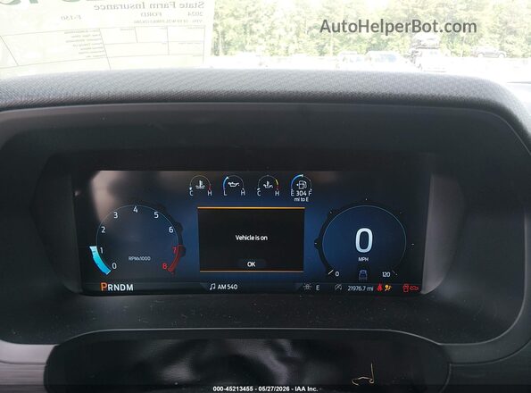 1FTFW2L59RKD28286 2024 FORD F150 Silver Вид задніх сидінь