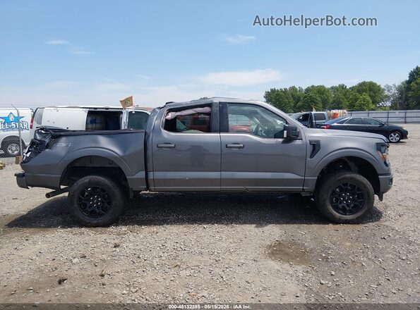 1FTFW3L54RKD59192 2024 FORD F150 Gray Widok wnętrza z tyłu