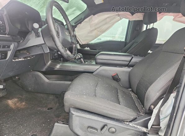 1FTFW3L87RFA12894 2024 FORD F150 Серый Вид салона спереди