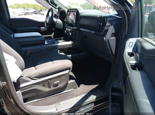 1FTFW3L88RKF19147 2024 FORD F150 Black Widok wnętrza z przodu