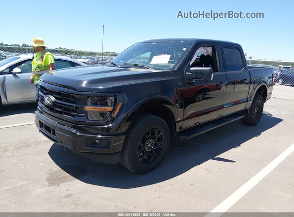 1FTFW3L88RKF19147 2024 FORD F150 Black Przód lewy