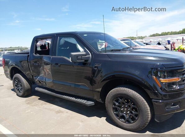1FTFW3L88RKF19147 2024 FORD F150 Black Widok wnętrza z tyłu