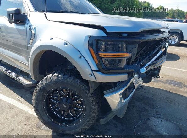 1FTFW3LD1RFA04772 2024 FORD F150 Silver Widok z przodu