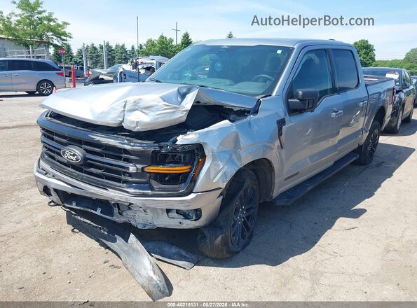 1FTFW3LD7RFB88406 2024 FORD F150 Silver წინა მარცხენა ხედი სამი მეოთხედიდან