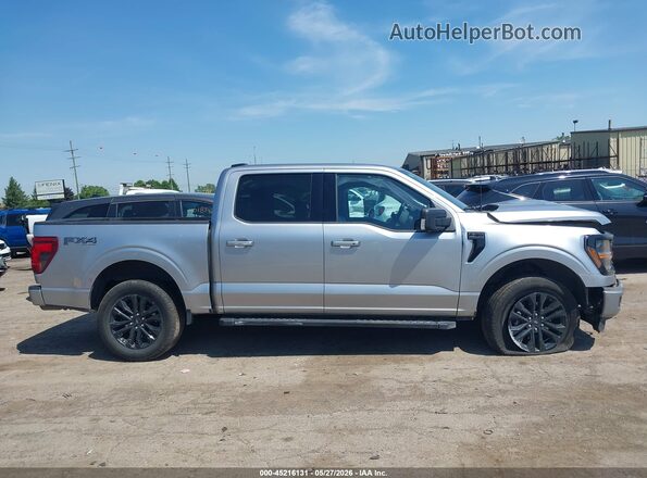 1FTFW3LD7RFB88406 2024 FORD F150 Silver უკანა სალონის ხედი