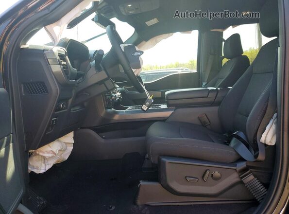 1FTFW3LD8SFB81101 2025 FORD F150 Black Widok wnętrza z przodu