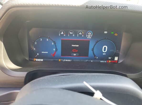 1FTFW3LD8SFB81101 2025 FORD F150 Black Widok zestawu wskaźników