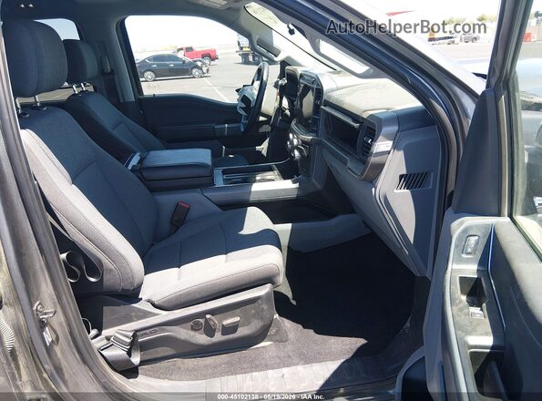 1FTFW3LD9SFA39663 2025 FORD F150 Gray წინა სალონის ხედი