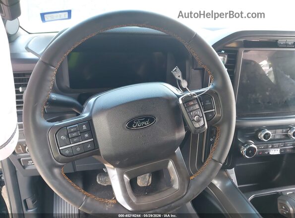 1FTFW4L51SFC40018 2025 FORD F150 Black Вид панелі приладів
