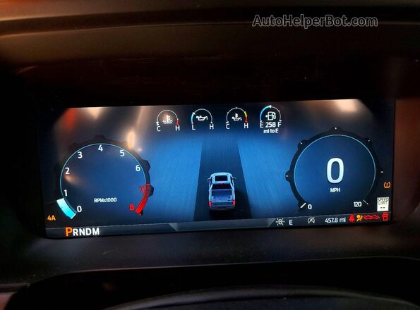 1FTFW4L57SFC29105 2025 FORD F150 Gray Instrument cluster view