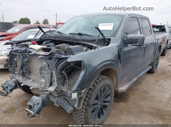 1FTFW5L50SFB33225 2025 FORD F150 Gray Առջևի ձախ երեք քառորդ տեսարան