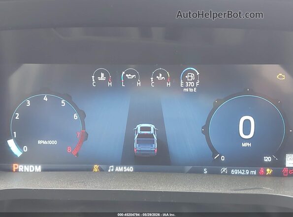 1FTFW5L50SFB33225 2025 FORD F150 Gray Հետևի նստատեղերի տեսք
