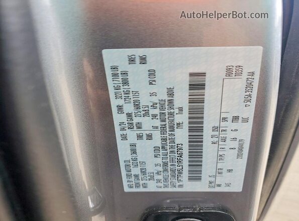 1FTFW5L51RFA67973 2024 FORD F150 Silver 