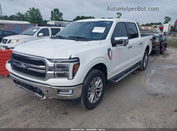 1FTFW5L85RFA70336 2024 FORD F150 Белый Передняя левая четверть