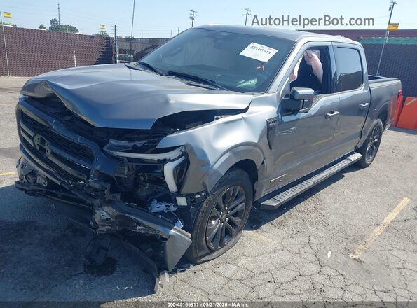 1FTFW5LD0RFB48244 2024 FORD F150 Серый Передняя левая четверть
