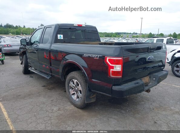 1FTFX1E47KKD64687 2019 FORD F150 Black Задня ліва чверть