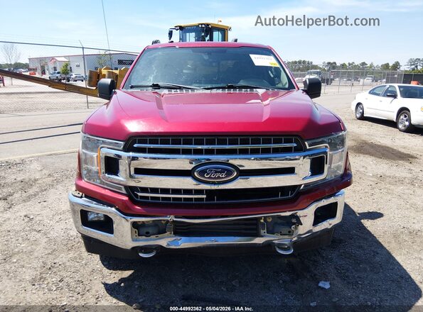 1FTFX1E53JKD77394 2018 FORD F150 Red Vista del cuadro de instrumentos