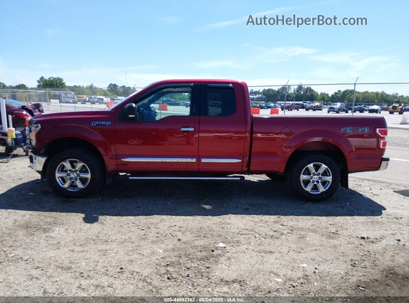 1FTFX1E53JKD77394 2018 FORD F150 Red Vista interior de 360 grados