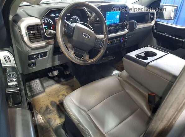 1FTFX1E5XNFB02281 2022 FORD F150 Silver Առջևի վահանակի տեսք