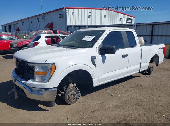 1FTFX1E82MFA28489 2021 FORD F150 Белый Передняя левая четверть