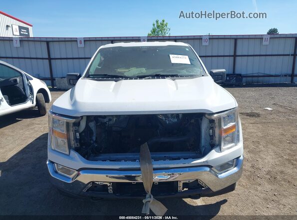 1FTFX1E82MFA28489 2021 FORD F150 Белый Вид панели приборов