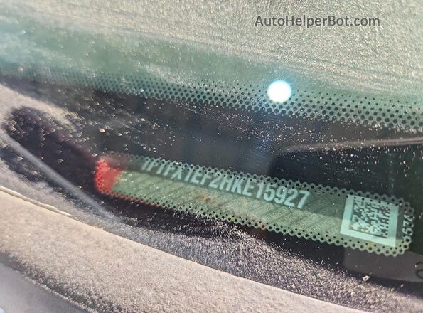 1FTFX1EF2HKE15927 2017 FORD F150 Red VIN sticker view