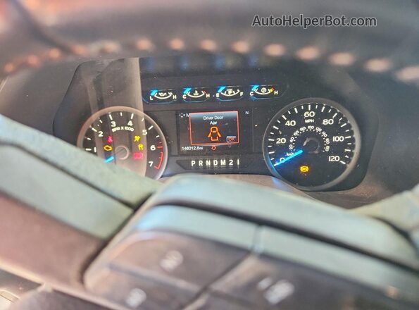 1FTFX1EF2HKE15927 2017 FORD F150 Red Instrument cluster view