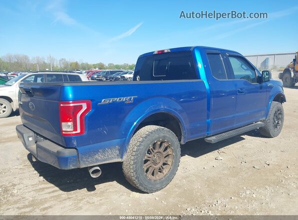 1FTFX1EF3HFA61148 2017 FORD F150 Blue Հետևի աջ