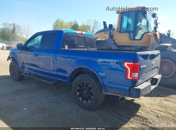 1FTFX1EF3HFA61148 2017 FORD F150 Blue Հետևի ձախ