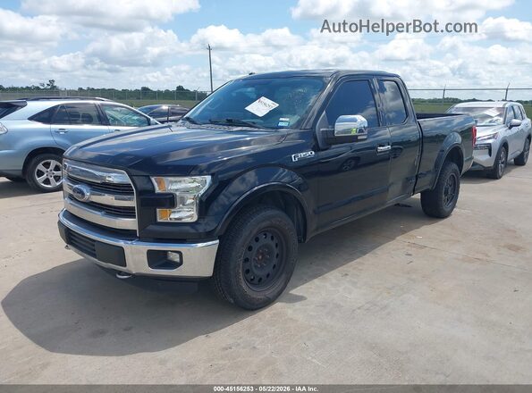1FTFX1EF5GFC17379 2016 FORD F150 Black წინა მარცხენა ხედი სამი მეოთხედიდან