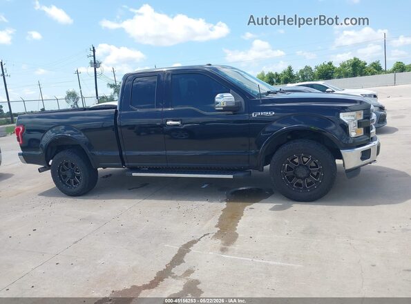 1FTFX1EF5GFC17379 2016 FORD F150 Black უკანა სალონის ხედი