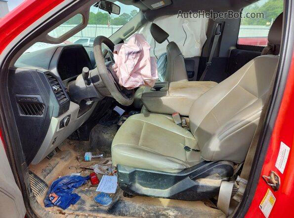 1FTMF1C82HKC14088 2017 FORD F150 Red Widok wnętrza z przodu