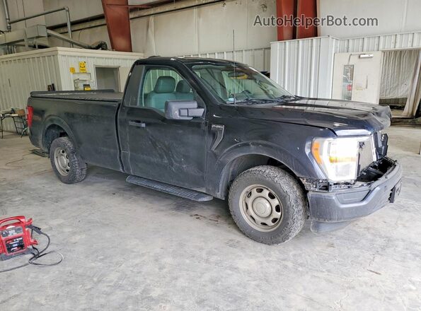 1FTMF1CB4NKF26792 2022 FORD F150 Черный Передняя правая четверть