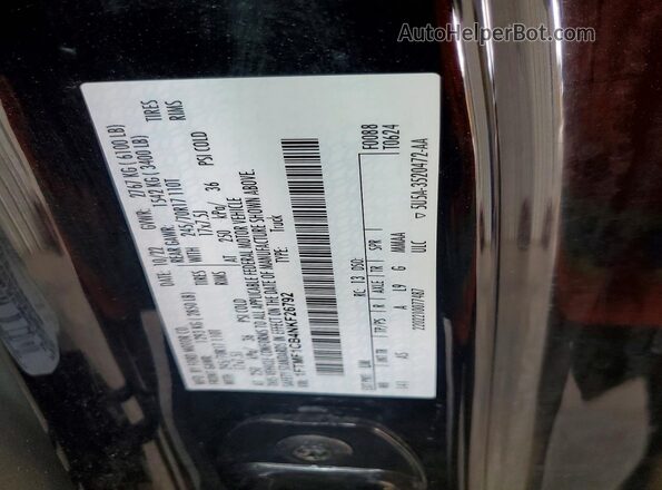 1FTMF1CB4NKF26792 2022 FORD F150 Черный Вид наклейки с VIN-кодом