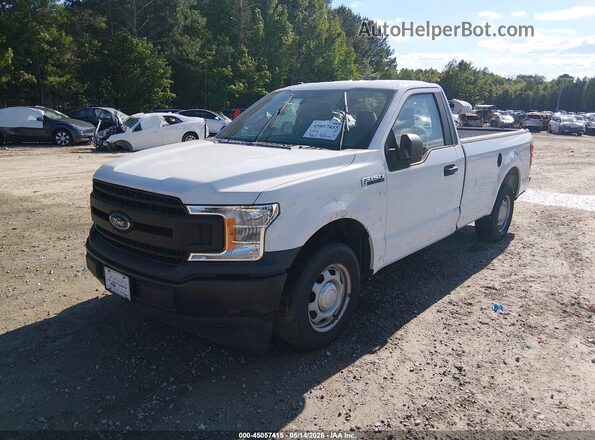 1FTMF1CB7KKD11208 2019 FORD F150 White Առջևի ձախ երեք քառորդ տեսարան