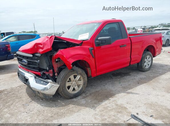 1FTMF1CB9PKE92254 2023 FORD F150 Red Передня ліва чверть